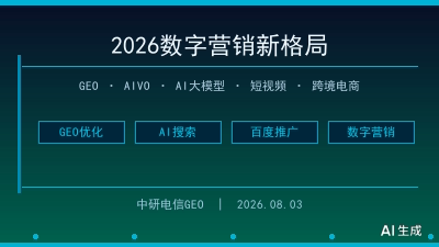 2026年8月3日｜AI搜索重构数字营销版图：GEO从“可选项”变为“必选项”